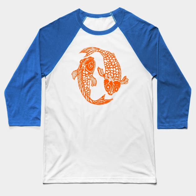 Pisces Star Sign Baseball T-Shirt by Gearysworld 